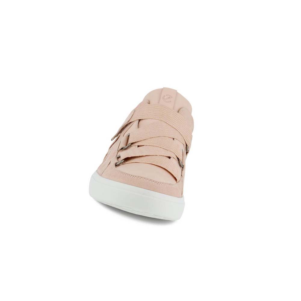 Women's Ecco Soft 7 Wedge Sneakers Pink / Rose | USA 248NWY